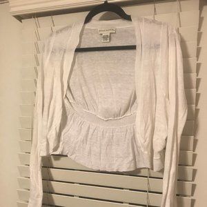 Lightweight White Cardigan